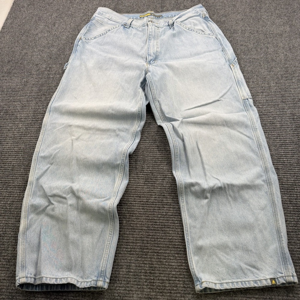 Levis Silvertab Carpenter Jeans Men's Size 36x30 Baggy Loose Fit Light Blue Wash